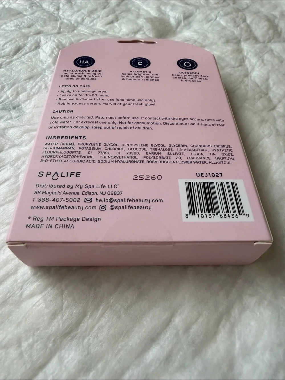 Spalife Pretty Bowtiful 16 Brightening Undereye Mask vitamin C, hyaluronic acid
